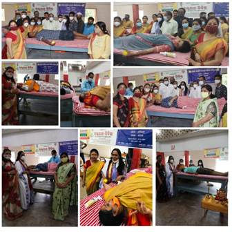 अखिल भारतीय मारवाड़ी महिला सम्मेलन,कटक शाखा एवं बीजू जनता दल युवा संगठन “जीवन बिंदु” द्वारा रक्तदान शिविर का आयोजन——