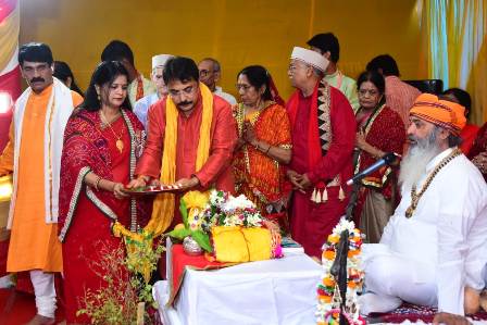कटक गीता-ज्ञान मंदिर में चल रही  श्रीमद् भागवत कथा का चौथा दिवस