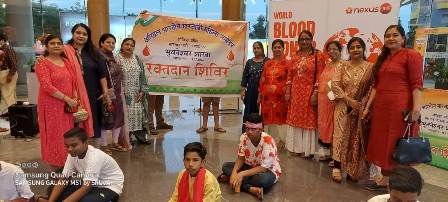 मामस,भुवनेश्वर शाखा द्वारा रक्तदान दिवस पर  स्प्लानेट माल में मंचित हुई रक्तदान पर आधारित लघुनाटिका
