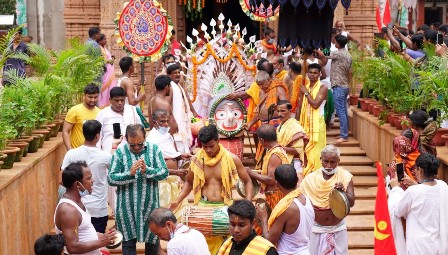 भुवनेश्वर,कीस स्थित श्रीवाणीश्रेत्र में  रथयात्रा अनुष्ठित