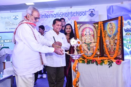 राज्यपाल प्रोफेसर गणेशीलाल द्वारा 9वां कीट इंटरनेशनल स्कूल  माडल यूनाइटेड नेशन्स कार्यक्रम उद्घाटित
