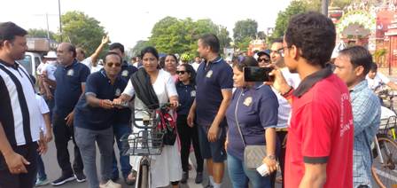 राष्ट्रीय खेल दिवस पर मारवाडी युवामंच,भुवनेश्वर ने निकाली साइकिल रैली