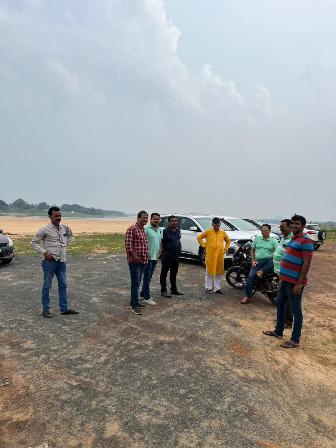 न्यू बालीयात्रा, मंचेश्वर कुआखाई नदी तट पर   सामूहिक छठपूजन तथा अर्घ्य अर्पण हेतु बिस्वास ने की युद्धस्तर पर तैयारी