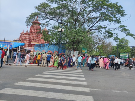 यूनिट-3 राममंदिर में रामनवमी पर  उमडा भक्तों का सैलाब