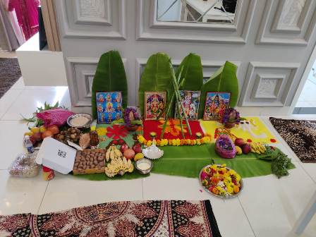 बेंगलुरु के ज्योति-आनंद- कश्वी पाण्डेय नव एपार्टमेंट का गृहप्रवेश सनातनी पूजा के साथ हुआ