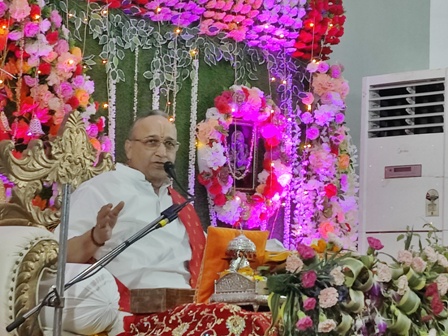 ईश्वर रूपी शक्ति मां से जुड़ने का नाम ही योग साधना हैं -कथाव्यास पंडित श्री श्रीकांत जी शर्मा