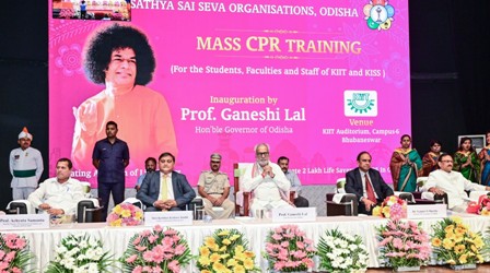 राज्यपाल ने कीट में कार्डियोपल्मोनरी पुनर्जीवन प्रशिक्षण कार्यक्रम उद्घाटित