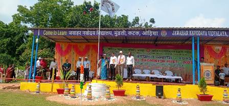 जवाहर नवोदय विद्यालय ,मुण्डली ,कटक में  एनवीएस राष्ट्रीय बैडमिंटन समागम-2023 उद्घाटित