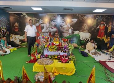 सेठ शिवनारायण परिवार के सौजन्य सेभुवनेश्वर में आयोजित  श्रीमद्भागवत कथा कीपांचवीं शामः
