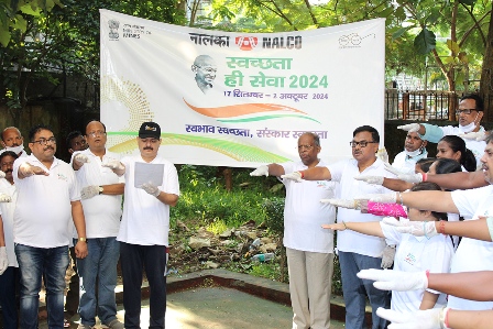 नालको में स्वच्छता ही सेवा अभियान 2024 के दौरान पर्यावरणीय संधारणीयता तथा सामुदायिक प्रतिभागिता के प्रति समर्पण दिखा