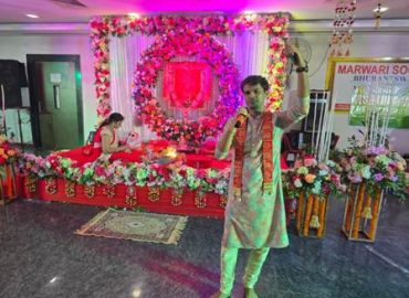 मामस भुवनेश्वर के सौजन्य से नवरात्र के उपलक्ष्य में स्थानीय मारवाड़ भवन में माता की चौकी अनुष्ठित
