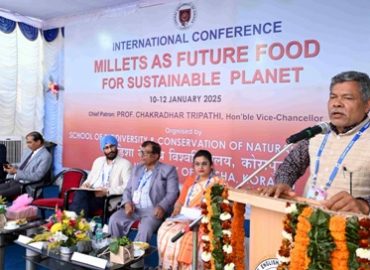 ओडिशा केंद्रीय विश्वविद्यालय ने सतत ग्रह के लिए भविष्य के भोजन के रूप में बाजरा पर अंतर्राष्ट्रीय सम्मेलन आयोजित किया