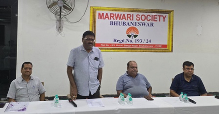 पुरी रथयात्रा:2025 जगन्नाथ भक्त सेवा हेतु मारवाड़ी सोसायटी भुवनेश्वर ने बुलाई अहम् बैठक