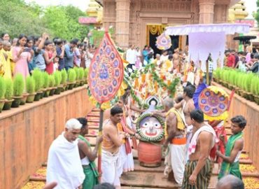 श्रीवाणी क्षेत्र  जगन्नाथ मंदिर की ओर से अनुष्ठित हुई भगवान  जगन्नाथ की घोषयात्रा