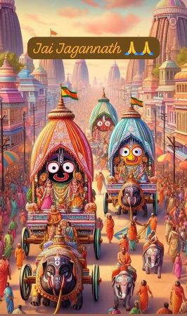 भगवान जगन्नाथ जी सभी के जीवन में सुख, शांति और समृद्धि प्रदान करें!