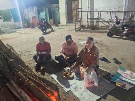 मारवाड़ी सोसायटी भुवनेश्वर के होलिकादहन हेतु डंडारोपण पौराणिक व धार्मिक कार्य सपन्न